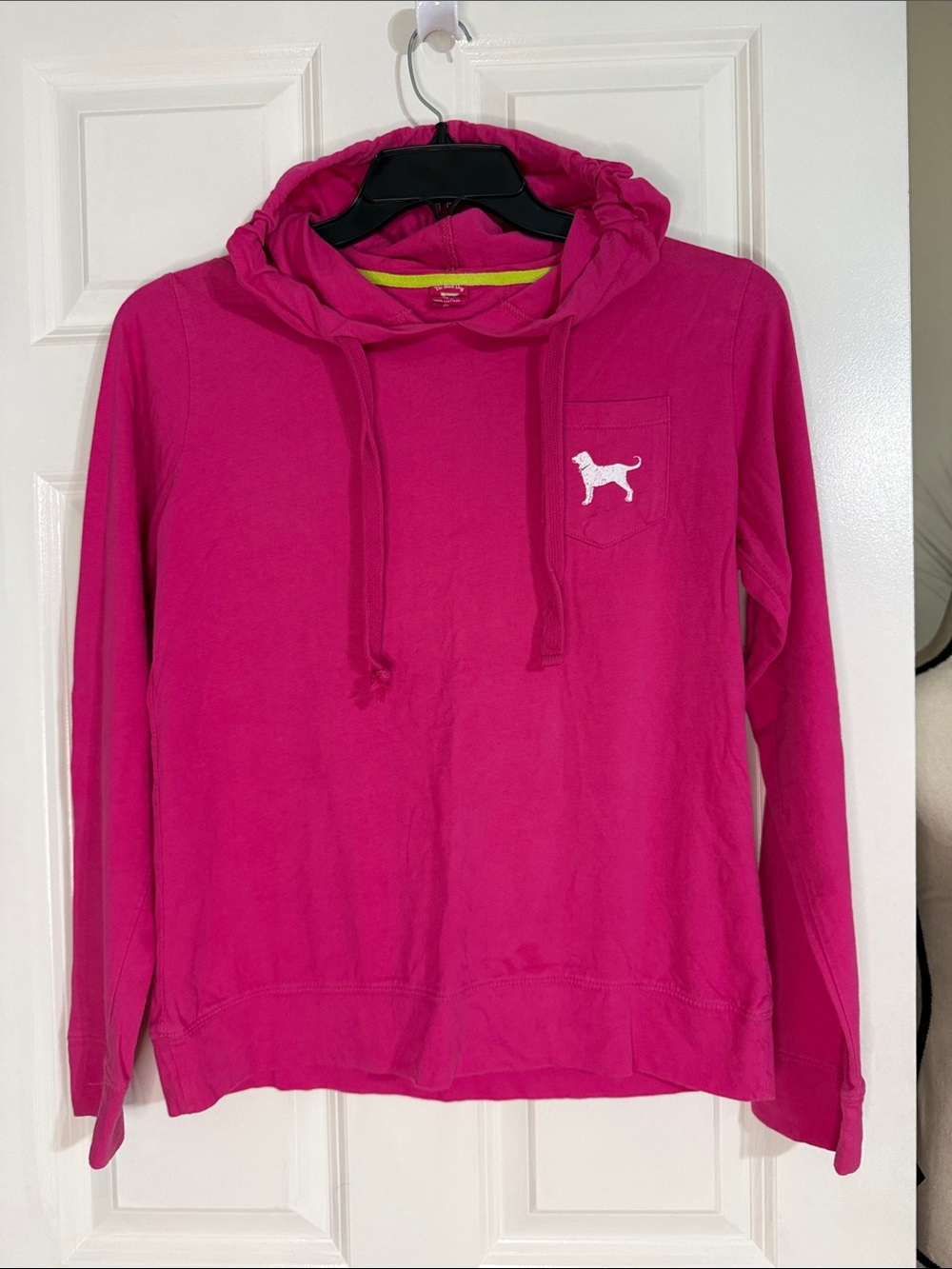 The Black Dog Hot Pink Pullover Hoodie